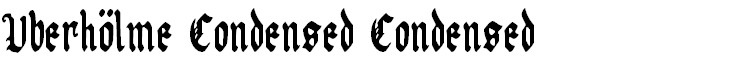 Uberhölme Condensed Condensed