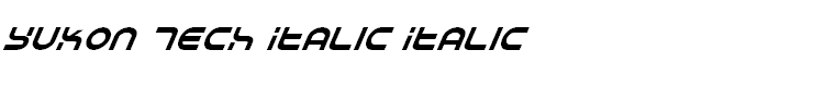 Yukon Tech Italic Italic